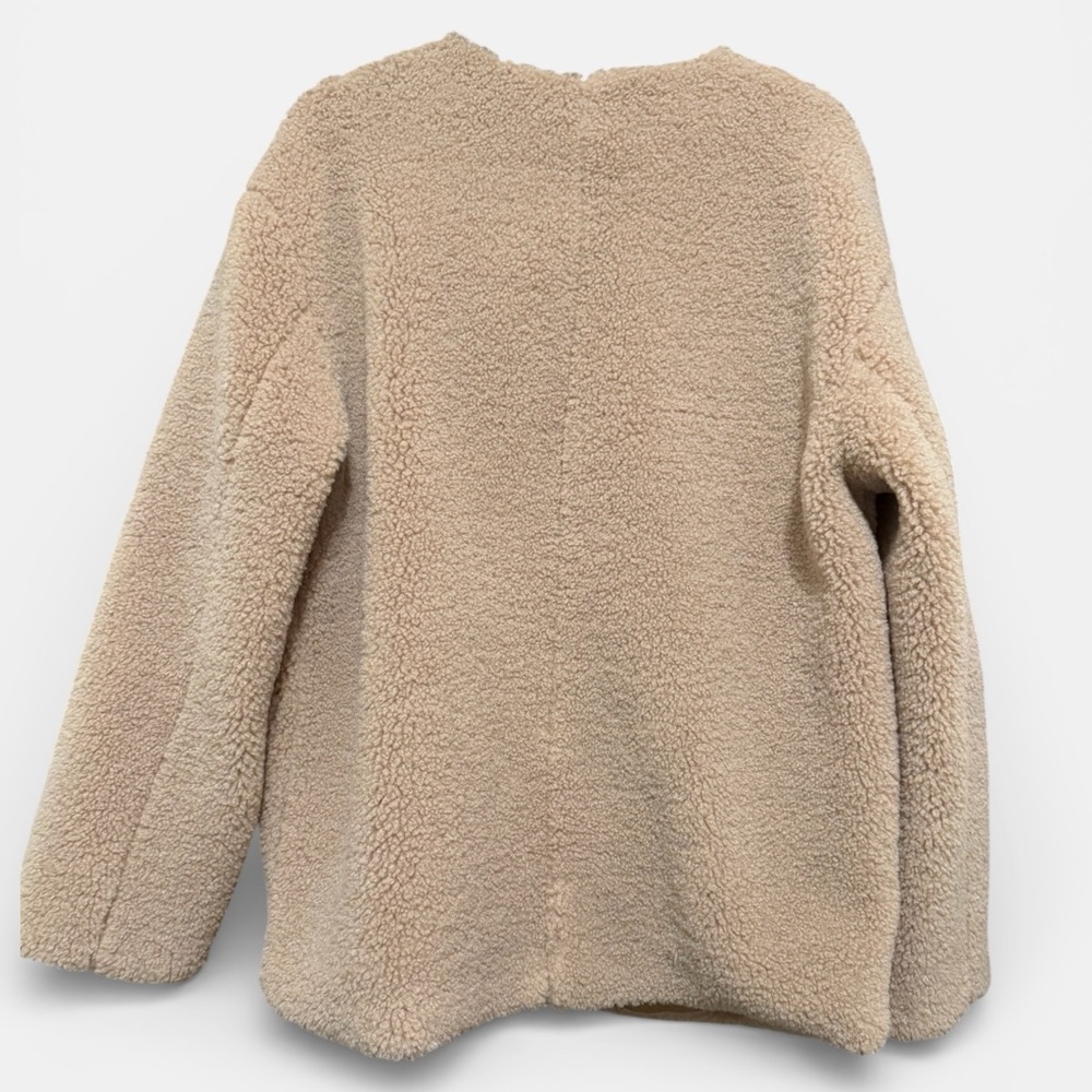 J. Crew Taupe Sherpa Toggle Jacket - Picture 3 of 5
